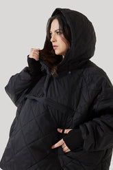 Pillow Packable Puffer Jacket - Black POPFLEX®